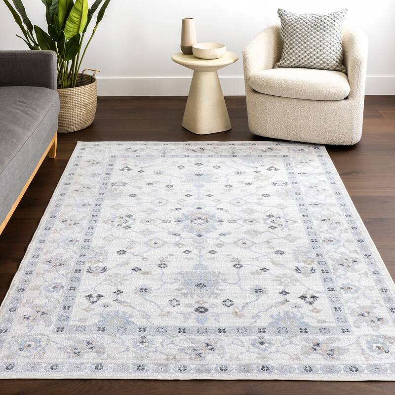 Nuloom Bridie Medallion Machine Washable Area Rug
