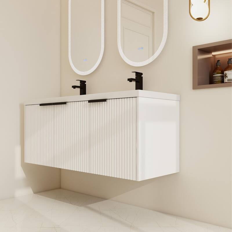 BNK 36''/48'' Single Bathroom Vanity With Sink, Floating Bathroom Vanity with Soft Close Door