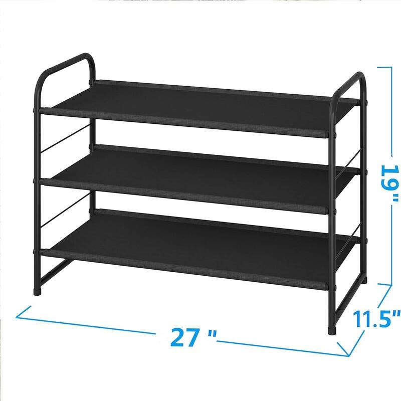 3-Tier Stackable Shoe Rack