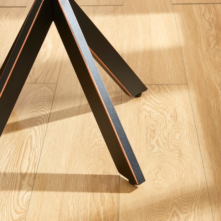 19.7" End Table With Glass Top