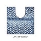 preview thumbnail 54 of 123, Better Trends 100% Micro Polyester Knitted Bathroom Rugs - Casablanca Collection with Chevron Pattern, Machine Washable Bath Mat