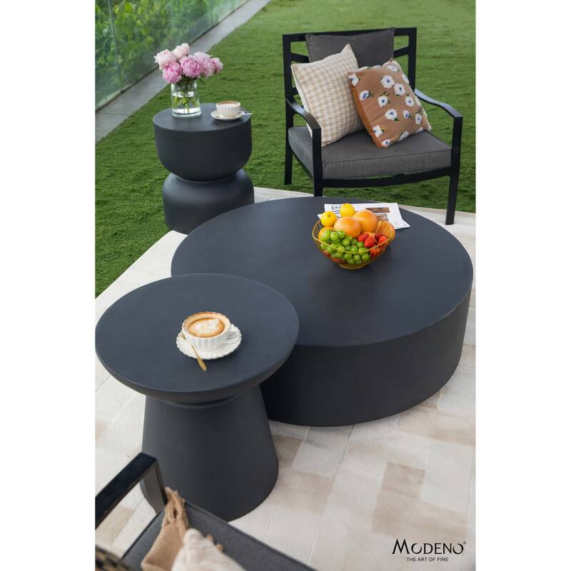 Elementi Home Kylix Concrete Side Table - 20 X 20 X 20