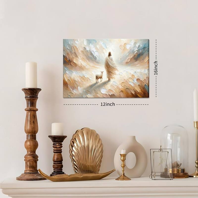 Christian Jesus Lamb Wall Decor Painting