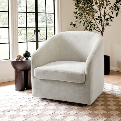 360° Swivel Accent Chairs with Removable Seat Cushion for Living Room, Reading Room