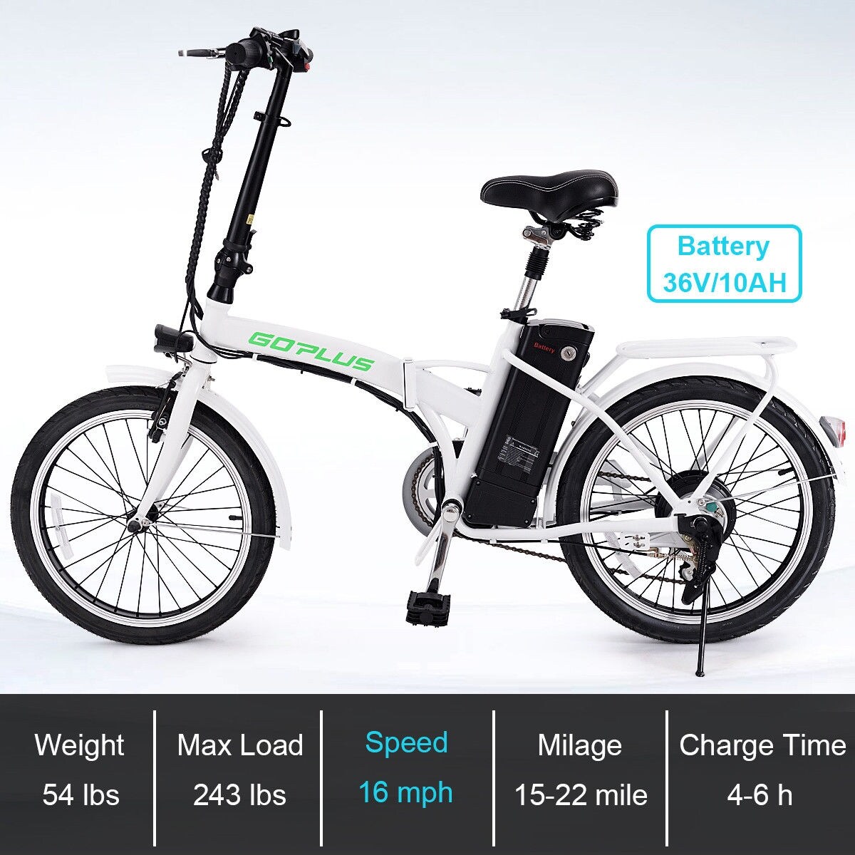 goplus 20 250w folding electric bike