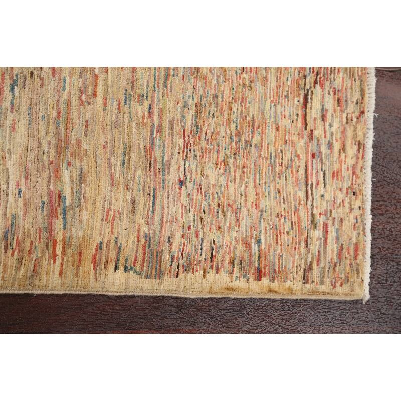 Striped Gabbeh Kashkoli Modern Area Rug Wool Hand-knotted Foyer Carpet - 2'8" x 3'11"