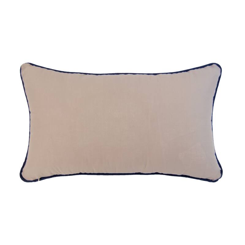 Donna Sharp Checkerboard Indigo (Nautical) 2PC Cotton Decorative Pillow Set