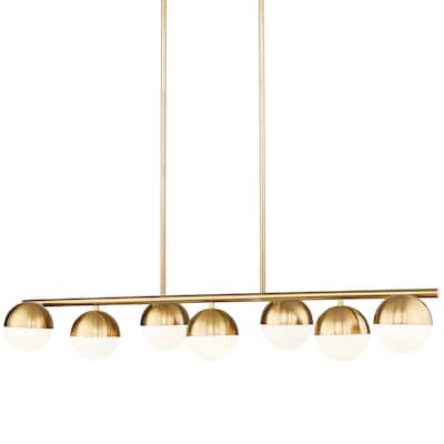 Z-Lite 7517-7L Realm Sphere 7 Light 54" Wide Linear Chandelier