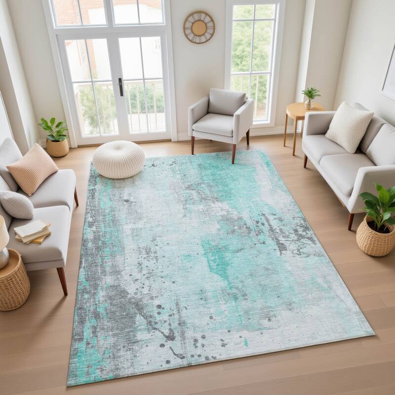 Premium Washable Super Soft Abstract Modern Mayfield Rug