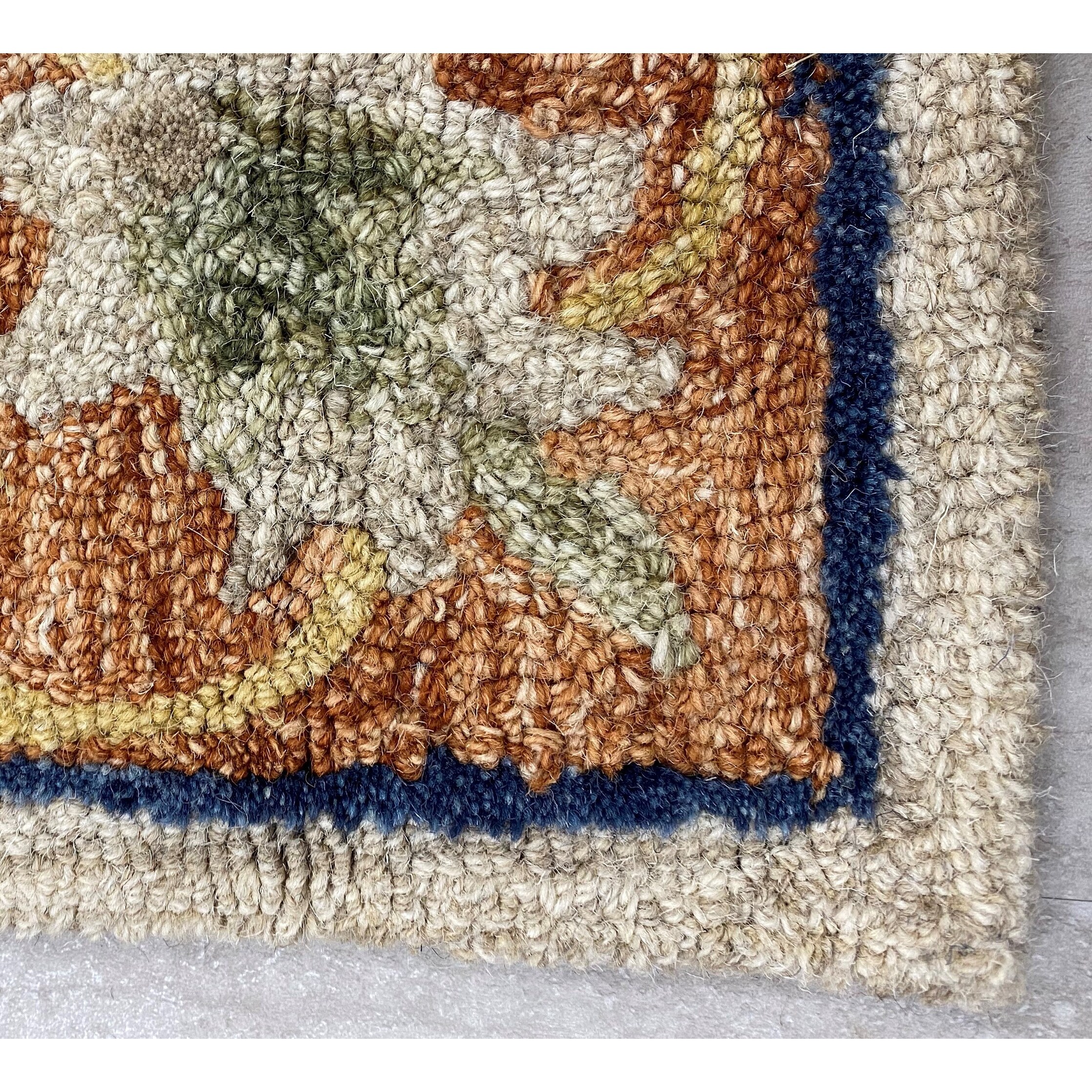 Multicolored Traditional Jacobean Area Rug 7 0 X 9 0