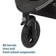 preview thumbnail 5 of 14, Gia XP Luxe 3-Wheel Travel System - Midnight Moon -Black-Grey
