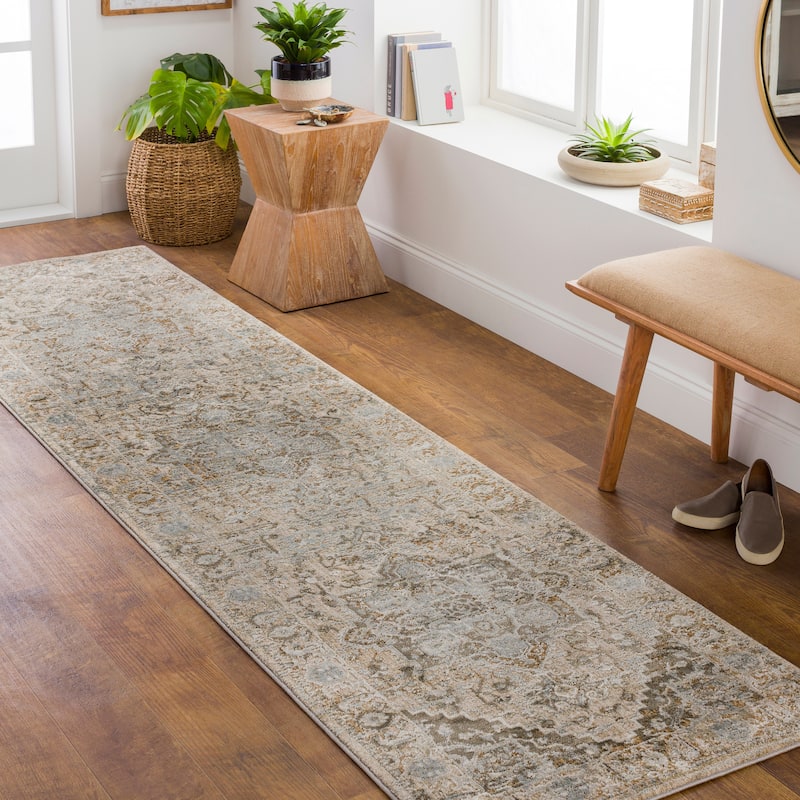Artistic Weavers Ryla Vintage Distressed Area Rug - 2' 7" x 7' 3" - Gray
