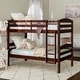 preview thumbnail 1 of 12, Walker Edison Soid Wood Christian Twin Convertible Bunk Bed - Espresso Espresso