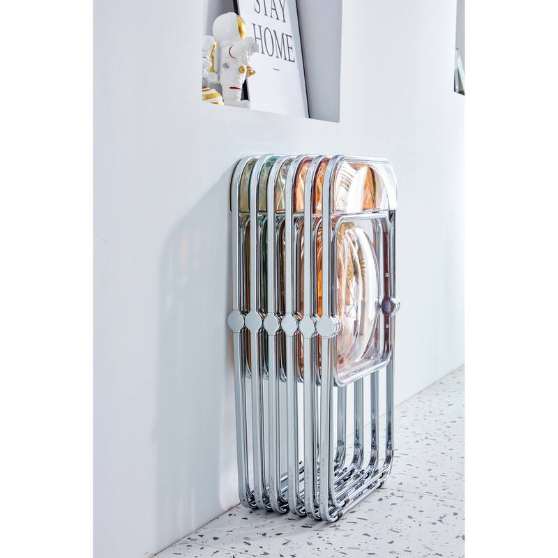 Clear Transparent Folding Chair Chair Pc Plastic