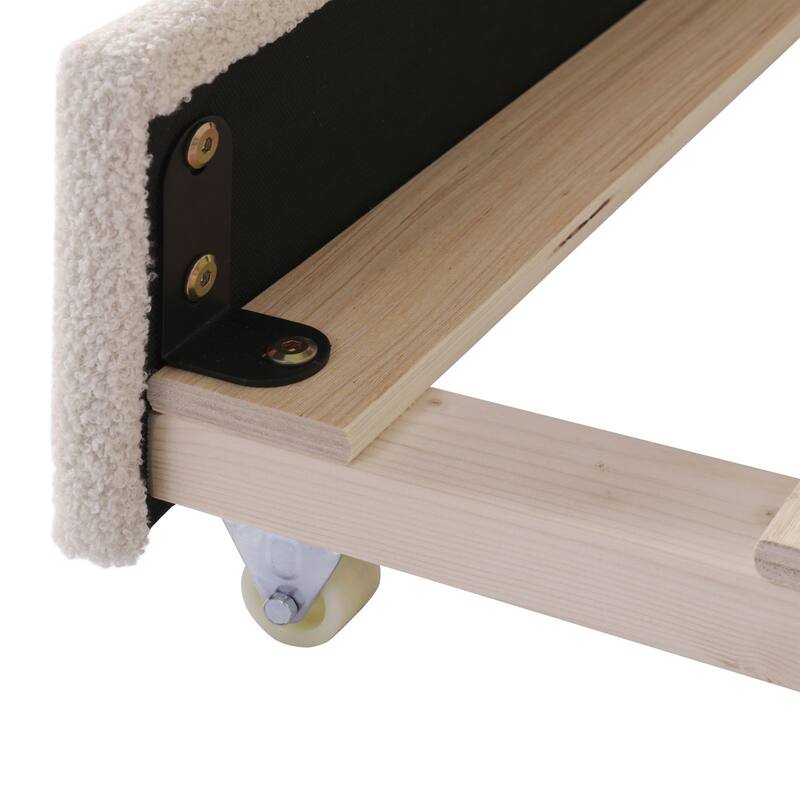 Sofa bed with storage arms, trundle bed and Bluetooth stereo