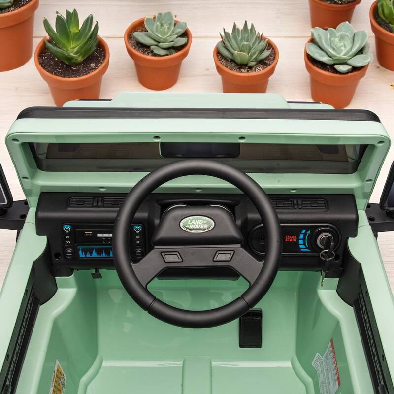 24V Licensed Land Rover Defender Ride-On Car for Kids with Remote Control, Motors,Bluetooth Music, LED Lights - Electric Vehicle