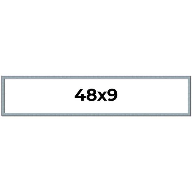 48x9 Frame Rustic Sky Blue Solid Wood Picture Frame | 0.75 Inch