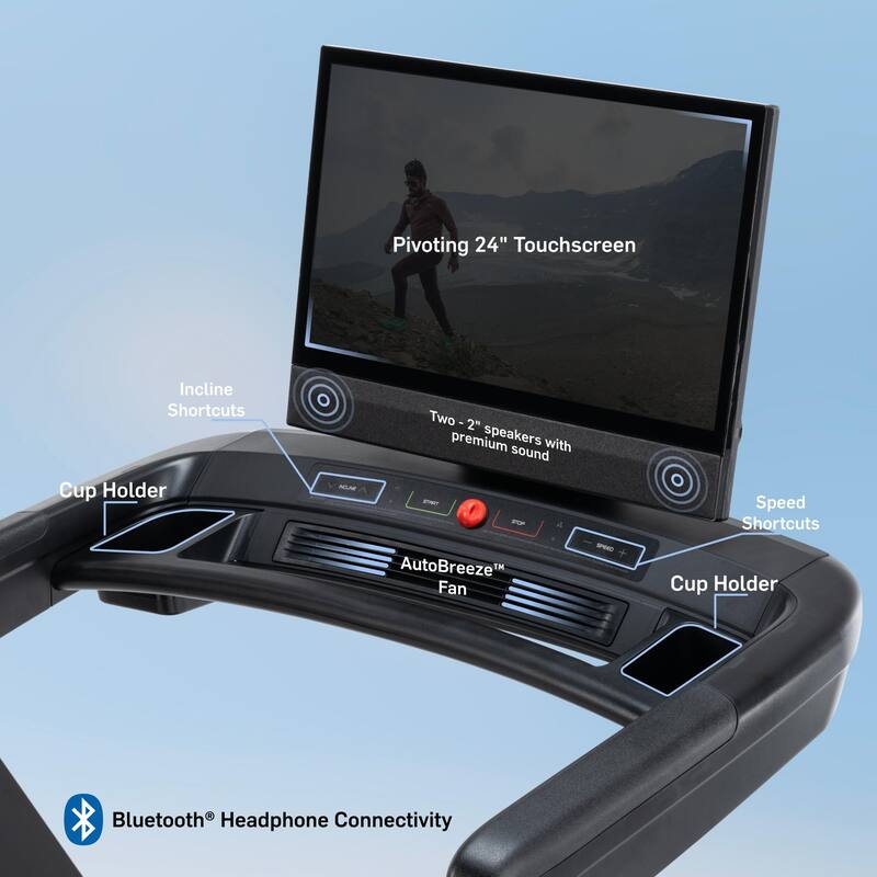 NordicTrack Commercial 2450 Treadmill with 24" Pivoting Touchscreen; Perfect for All Fitness Levels