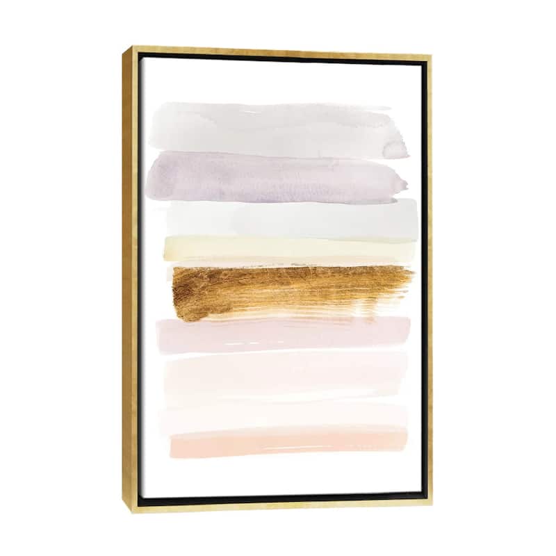 iCanvas "Pastel Sweep I" by Grace Popp Framed - Gold - 26x18