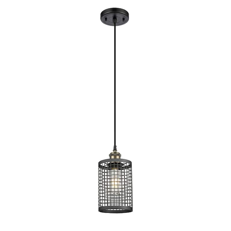 Innovations Lighting Nestbrook - 1 Light Cord Hung Pendant - Black Antique Brass, Matte Black