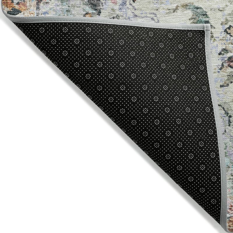 Machine Washable Indoor/Outdoor Traditional Chantille Rug