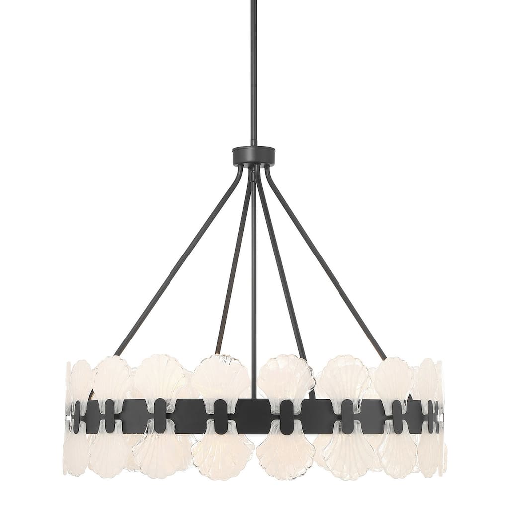 Savoy House 1-3605-6 Bancroft 6 Light 30" Wide LED Drum Chandelier