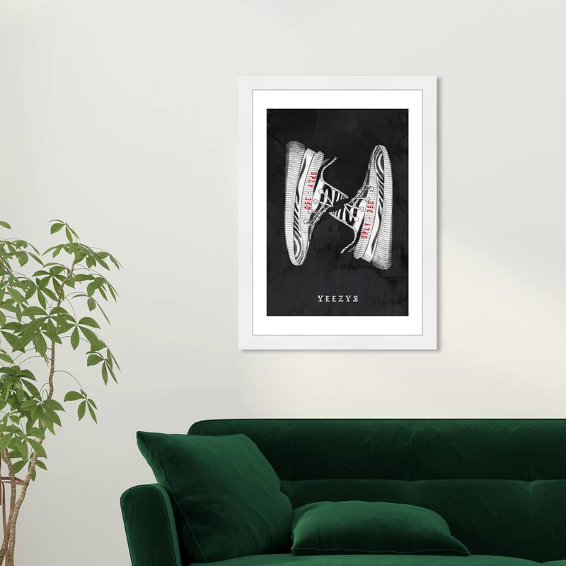 Wynwood Studio Prints Fashion and Glam Classic Sneakers X White and Modern & Contemporary Wall Art Canvas Print - White