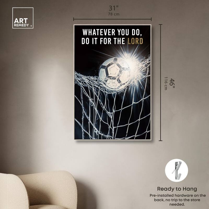 Do it for the Lord Soccer Canvas by Art Remedy