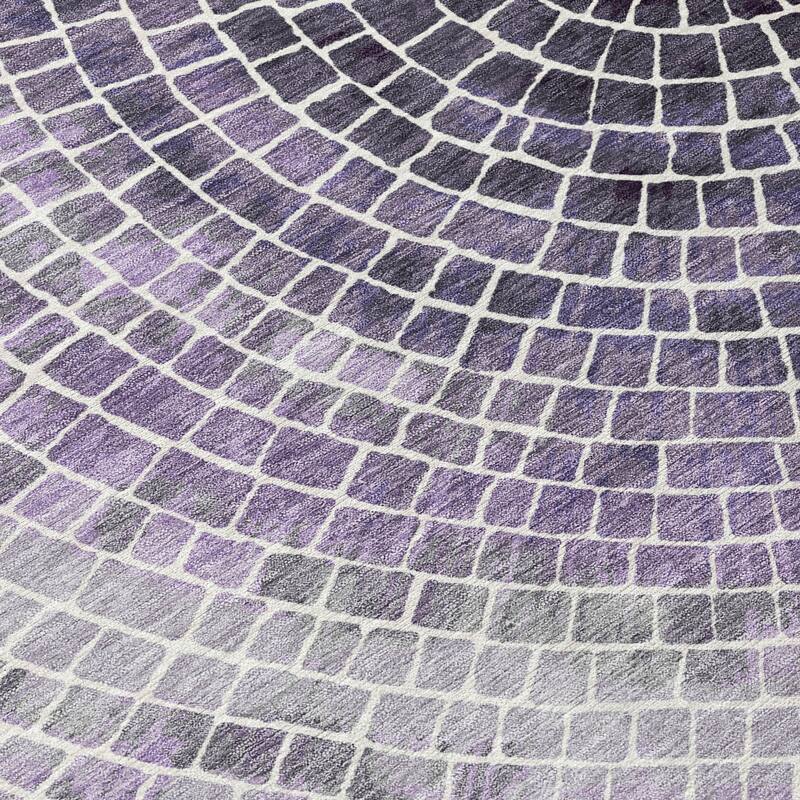 Machine Washable Indoor/ Outdoor Mosaic Rome Chantille Rug