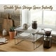 preview thumbnail 4 of 6, Ybm Home Stackable Mesh Shelf Silver Storage Rack for Kitchen/Office Wire Organizer 9.5 In. L x 9.5 In. W x 4 In. H 2 Pack