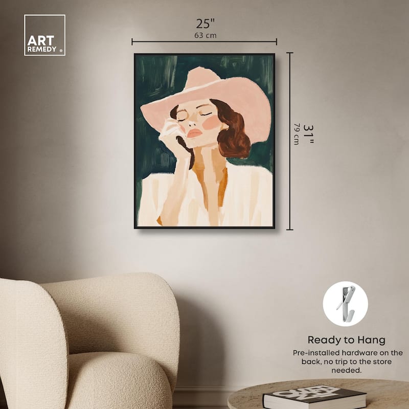 Sun Hat Canvas by Art Remedy