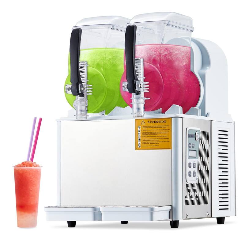 Commercial Slushie Machine - 0.8 Gal Self-Cleaning