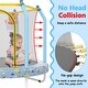 preview thumbnail 6 of 28, 55'' Kids Trampoline with Basketball Hoop and Safety Enclosure