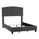 preview thumbnail 43 of 43, Fontana Adjustable Diamond-tufted Arched Back Bed by iNSPIRE Q Classic