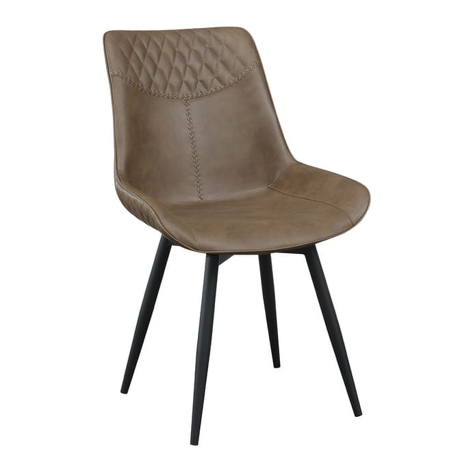 Brassie Upholstered Swivel Dining Side Chair (Set of 2)
