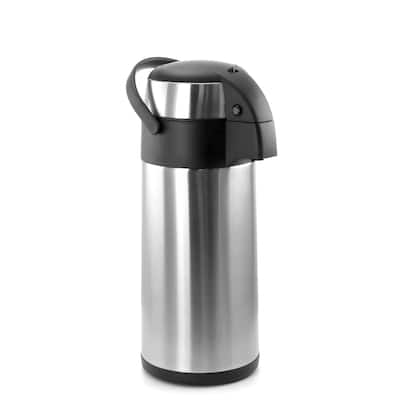 MegaChef 5 Quart Stainless Steel Airpot, Hot Water Dispenser for Coffee and Tea