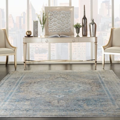 Nourison Starry Nights Vintage Persian Medallion Bordered Area Rug