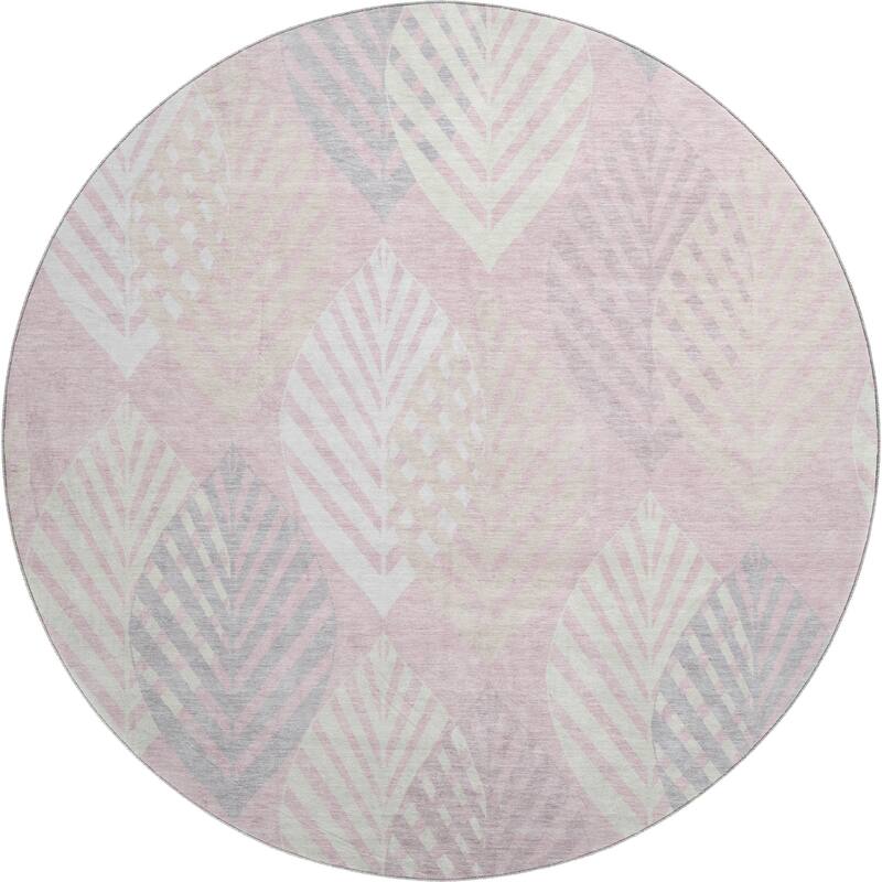 Premium Washable Super Soft Farmhouse Leaves Mayfield Rug