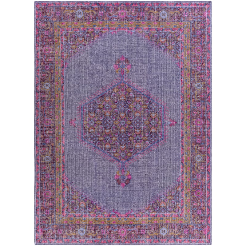 Hand-knotted Alford Boho Medallion Wool Area Rug