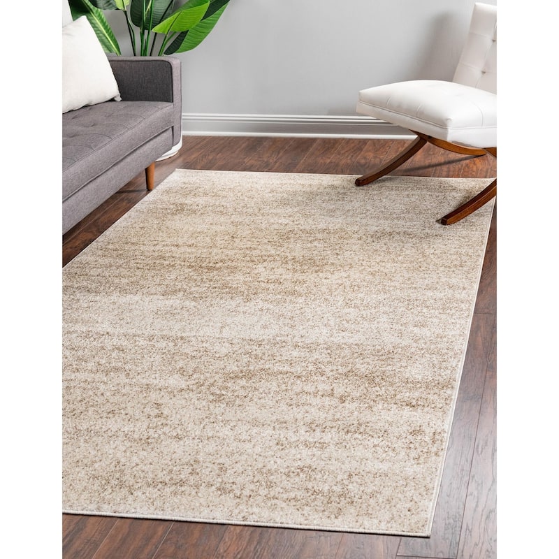 Contemporary Weby Collection Area Rug - 3'3"x5'3" - Beige