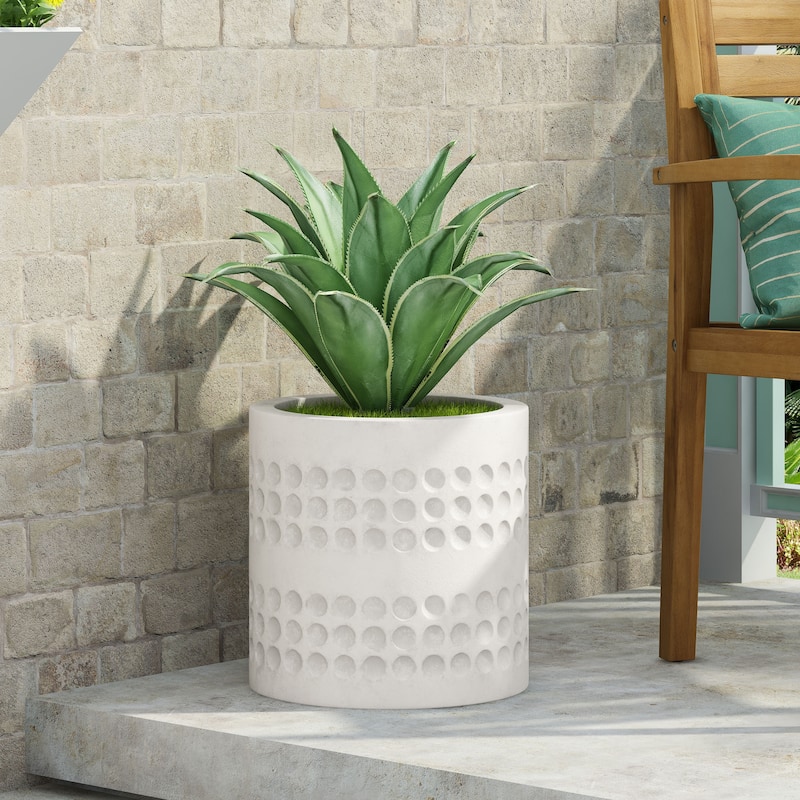 Morelos Outdoor Cast Stone Outdoor Planter by Christopher Knight Home - Medium