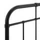 preview thumbnail 4 of 2, Shaffer Classic King Size Black Metal Headboard