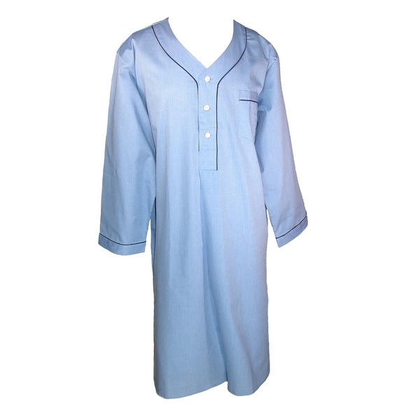 Majestic International Men's Basic Long Sleeve Nightshirt