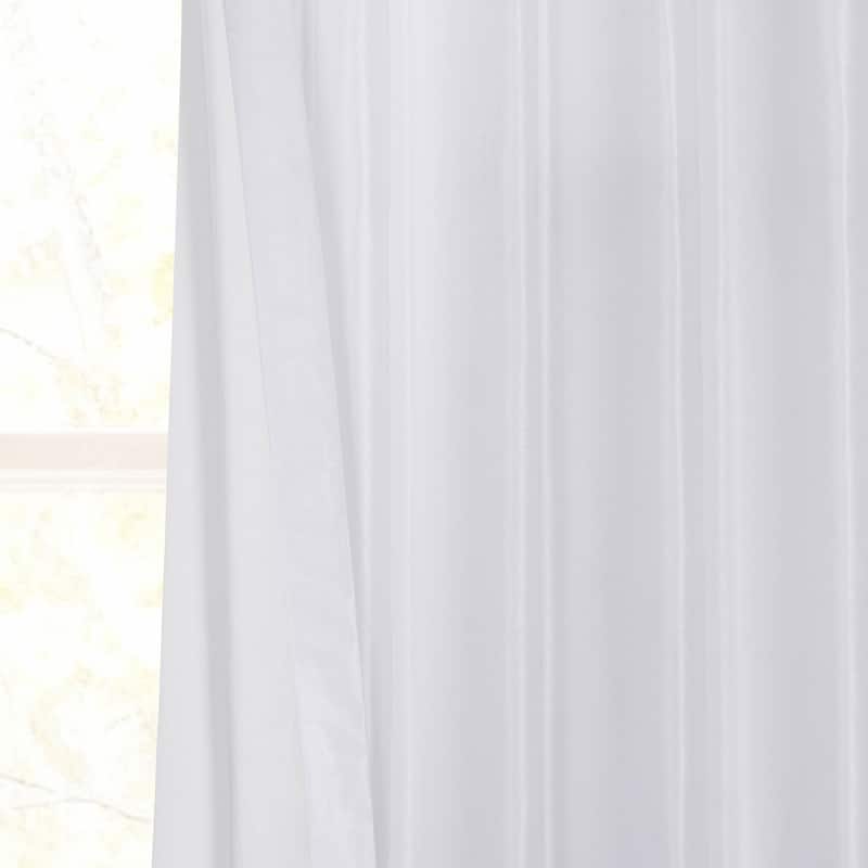 Exclusive Fabrics Textured Faux Dupioni Silk Thermal Blackout Curtains (1 Panel)