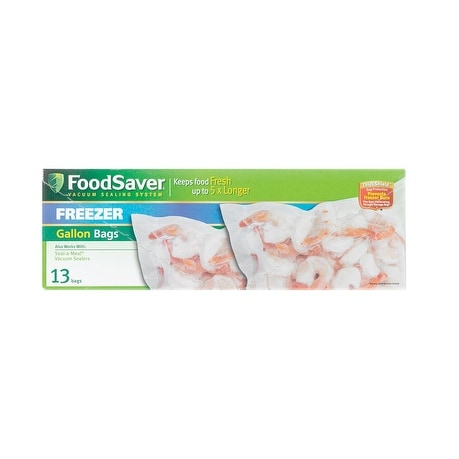 FoodSaver Gallon Sized Pre-Cut Vacuum Seal Bags, 11 x 14, 28 Count 