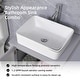 preview thumbnail 36 of 146, 72" Bathroom Vanity Set Glass Ceramic Vessel Sink Side Cabinet Combo