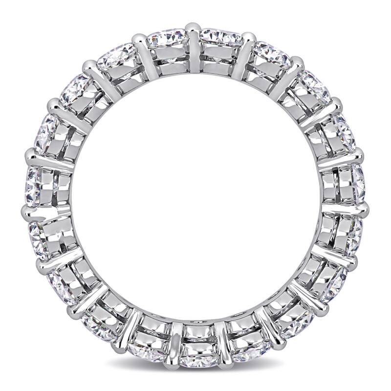Miadora 3 1/2ct TDW Oval Diamond Eternity Ring in 14k White Gold