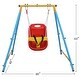 preview thumbnail 3 of 5, Roomfitters Baby Toddler Metal Swing Set with Safety Belt, Indoor Outdoor Play Equipment for Backyard, Multicolor
