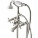 preview thumbnail 3 of 11, SevenFalls 8019 Telephone Double Lever Handles Clawfoot Floor Mounted Tub Filler with Handheld Shower