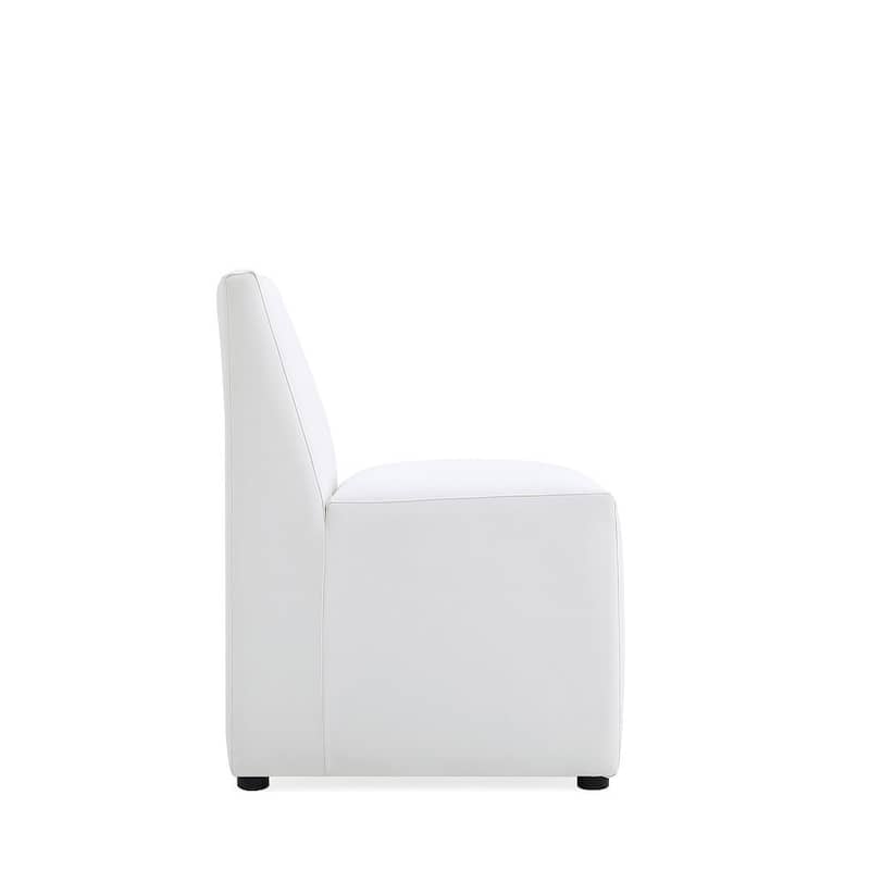Manhattan Comfort Anna Modern Square Faux Leather Dining Chair